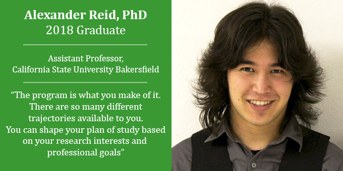 Alexander Reid, PhD- 2018 Graduate